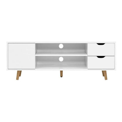 Engineered Wood Wall-Mount TV Unit, TV Up to 45 Inches (White)