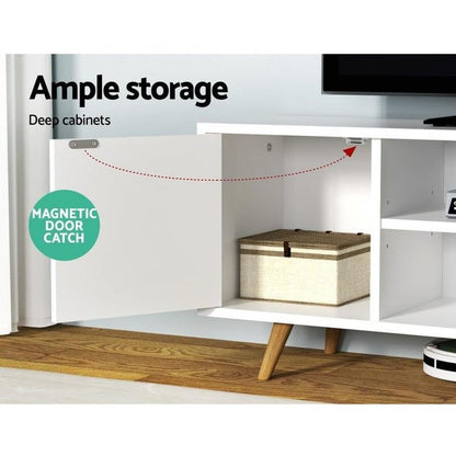 Engineered Wood Wall-Mount TV Unit, TV Up to 45 Inches (White)